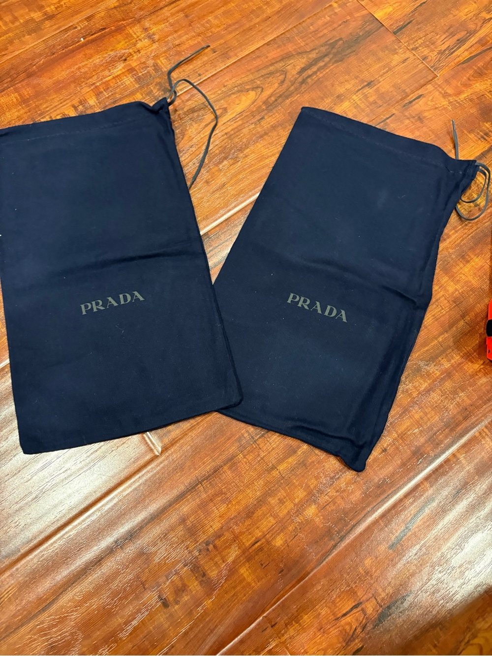Prada Navy Drawstring Dust Bags - Pair